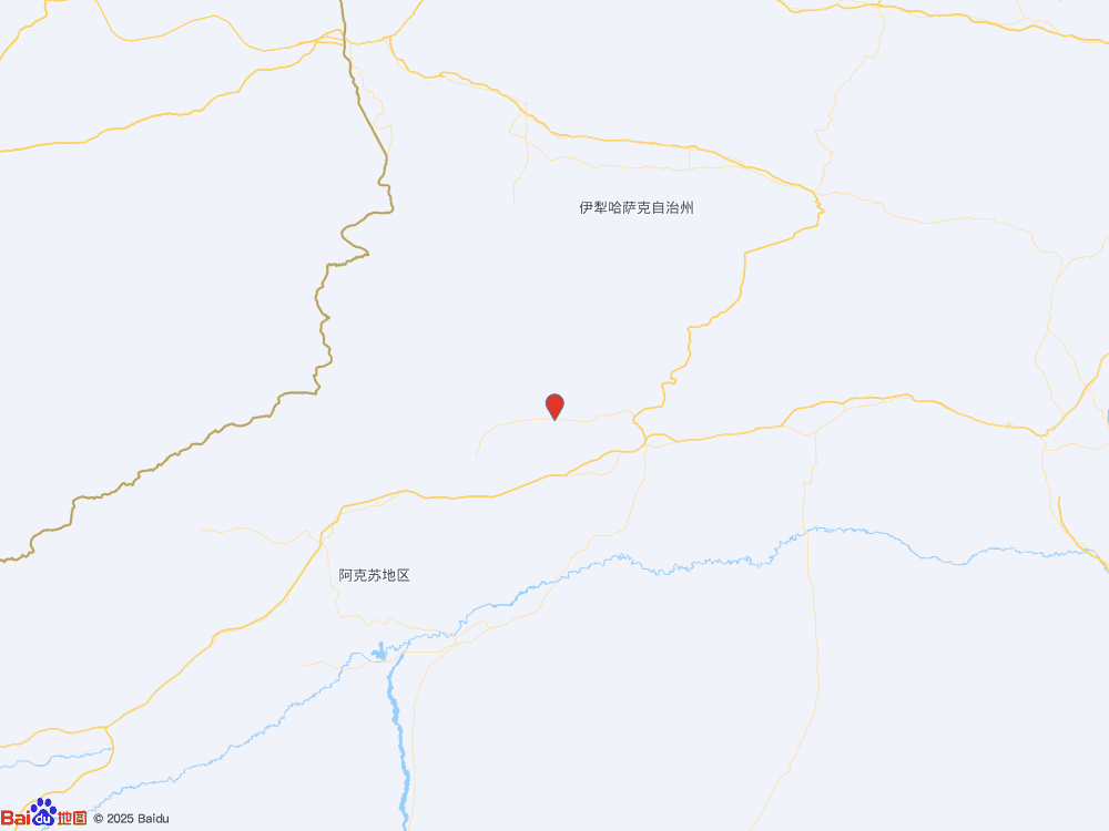 新疆阿克苏地区拜城县（北纬41.91度，东经82.16度）发生3.7级地震