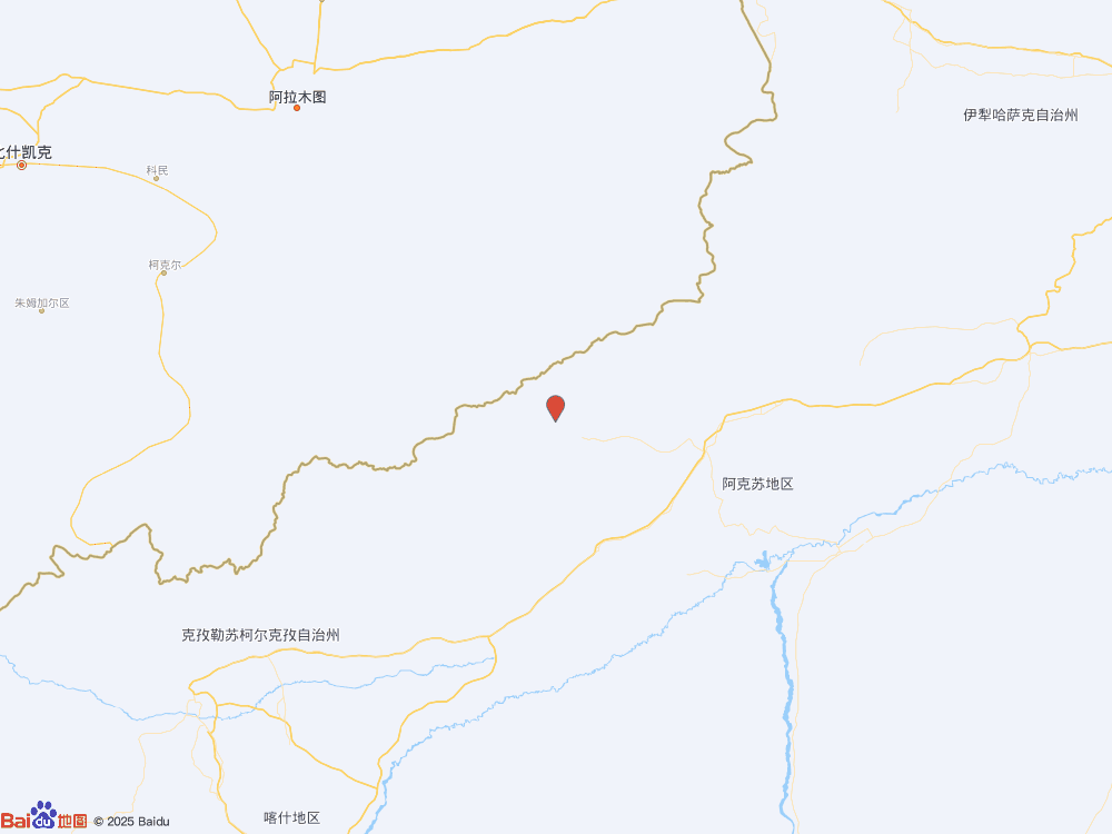 新疆阿克苏地区乌什县（北纬41.33度，东经78.99度）发生3.3级地震