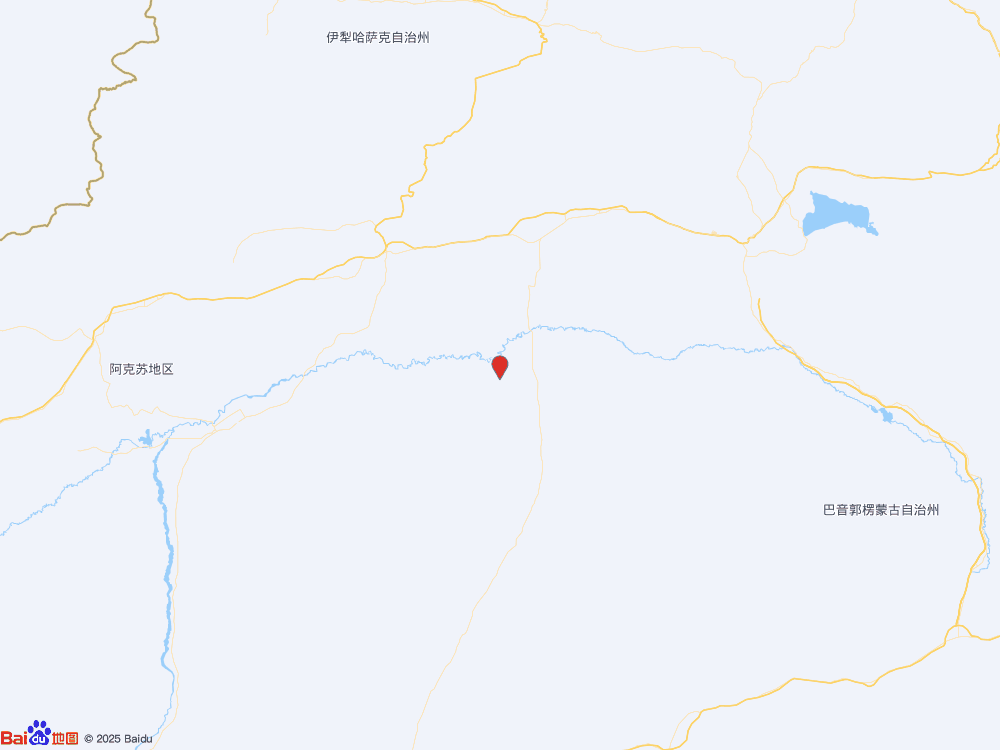 新疆阿克苏地区库车市（北纬40.87度，东经83.96度）发生3.0级地震