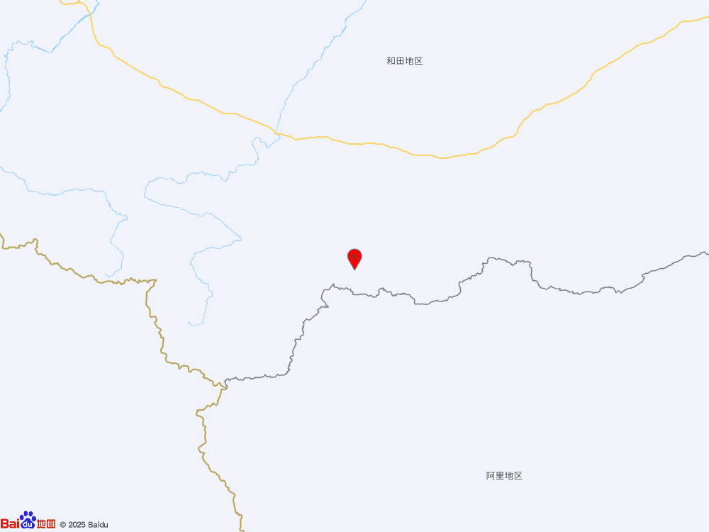 新疆和田地区策勒县（北纬35.64度，东经80.72度）发生3.2级地震