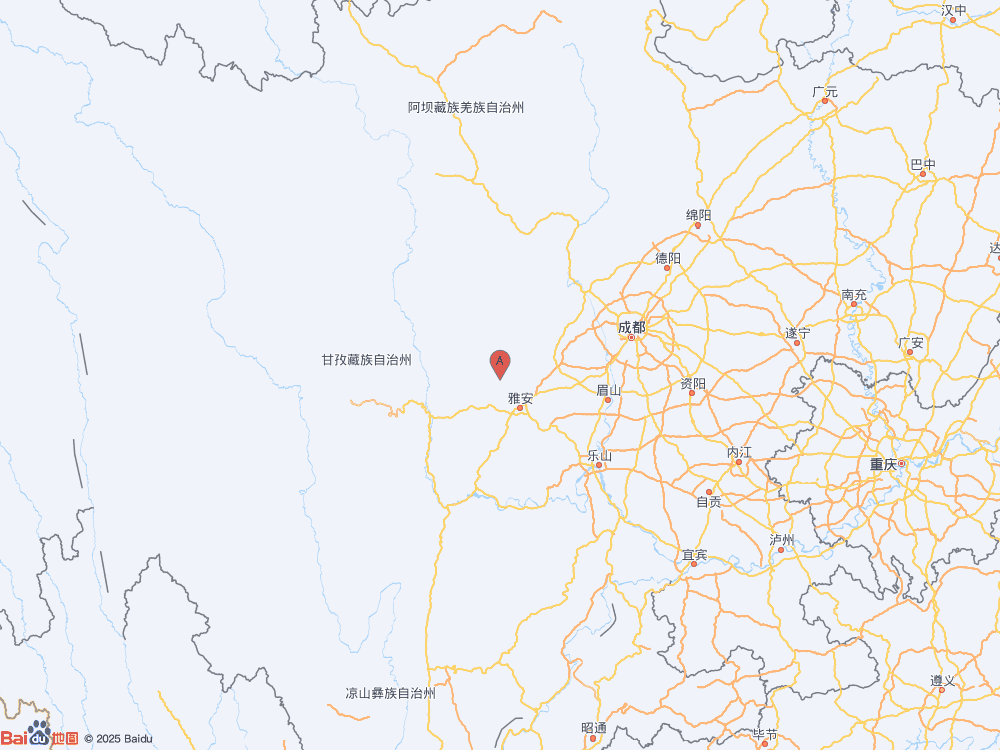 四川雅安市宝兴县（北纬30.29度，东经102.86度）发生3.1级地震