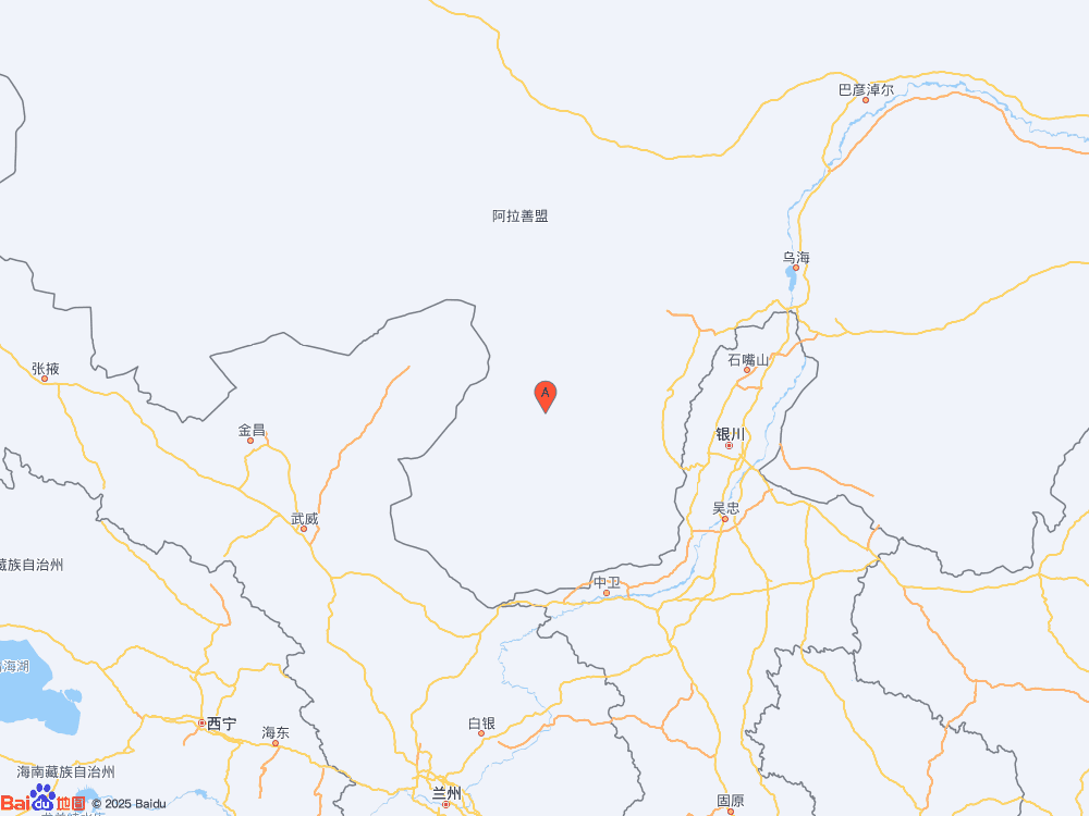 内蒙古阿拉善盟阿拉善左旗（北纬38.75度，东经104.68度）发生4.4级地震