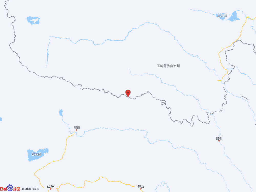 青海玉树州杂多县（北纬32.53度，东经93.90度）发生3.2级地震