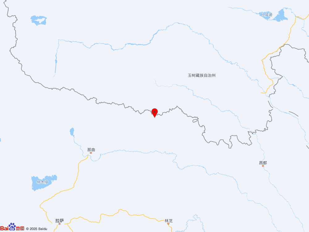 西藏那曲市巴青县（北纬32.42度，东经93.95度）发生3.4级地震